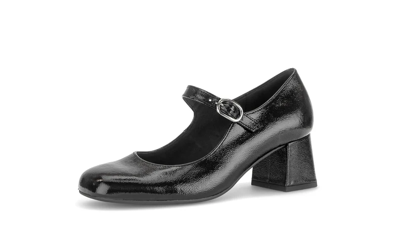 Escarpins noirs en cuir verni