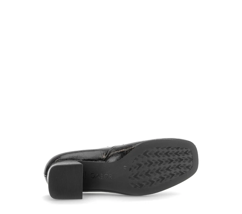 Escarpins noirs en cuir verni