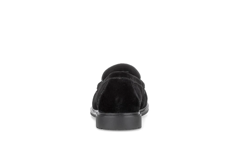 Mocassins noirs en cuir velours