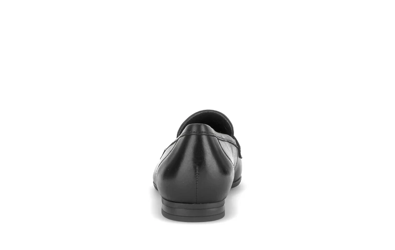 Mocassins noirs en cuir lisse
