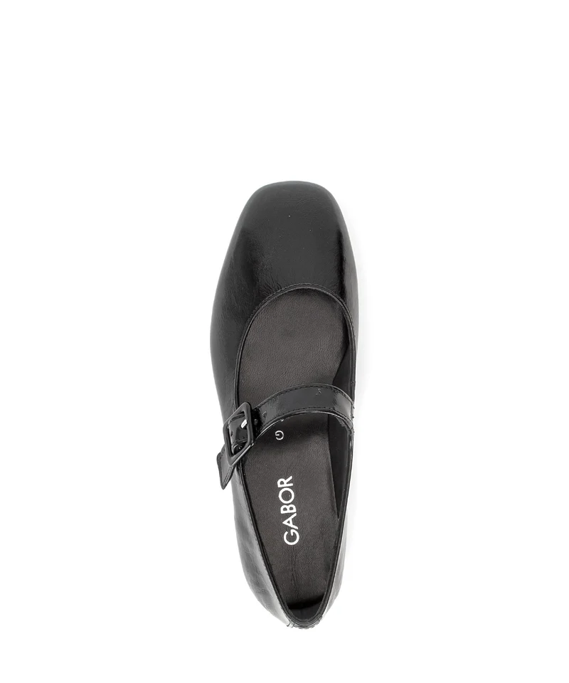 Escarpins noirs en cuir verni