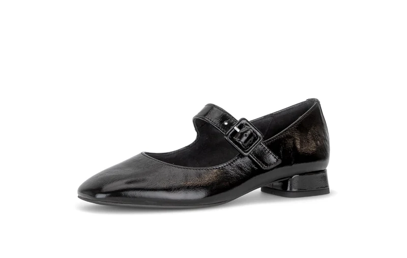 Escarpins noirs en cuir verni