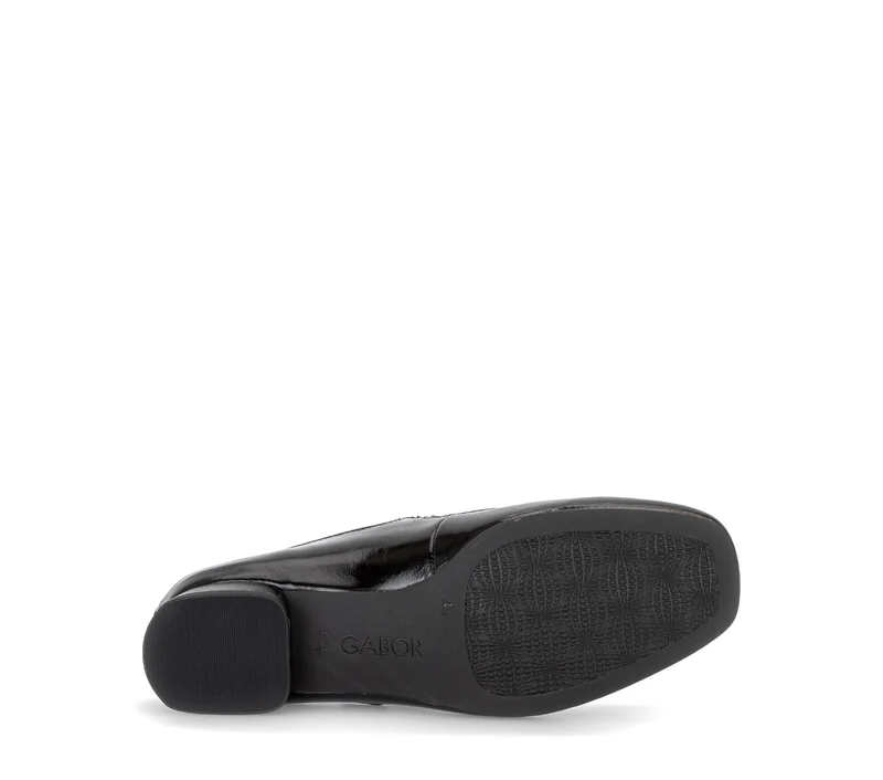 Escarpins noirs en cuir verni