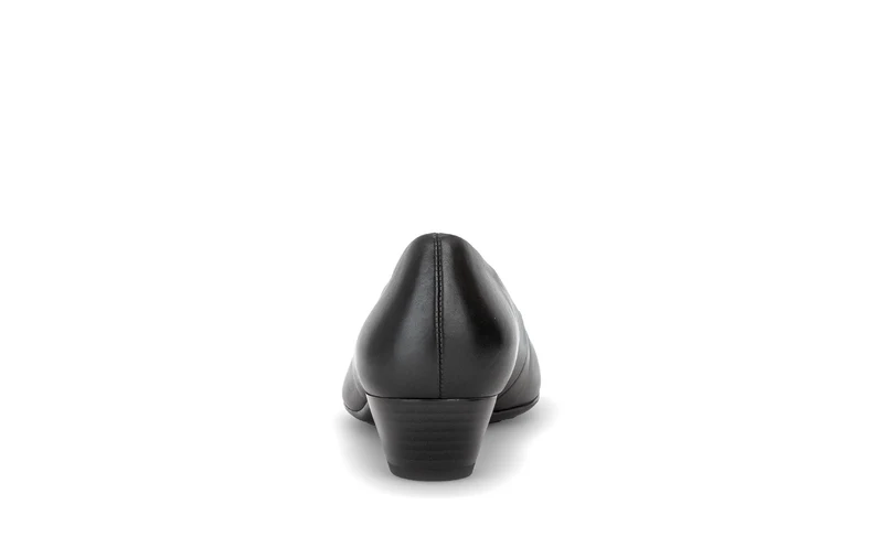 Escarpins noirs en cuir lisse