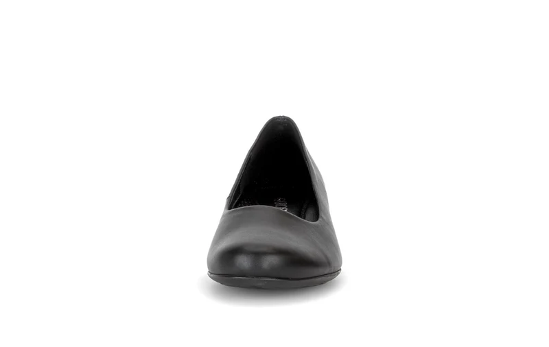 Escarpins noirs en cuir lisse