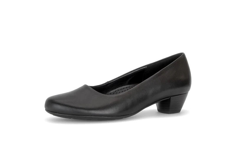 Escarpins noirs en cuir lisse