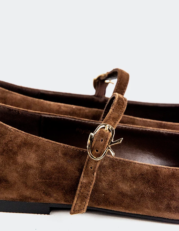 Phylia Brown Suede