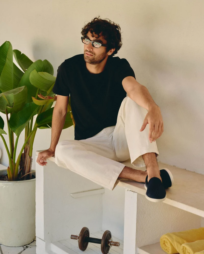 Espadrille homme Cenitz, coton recyclé marine