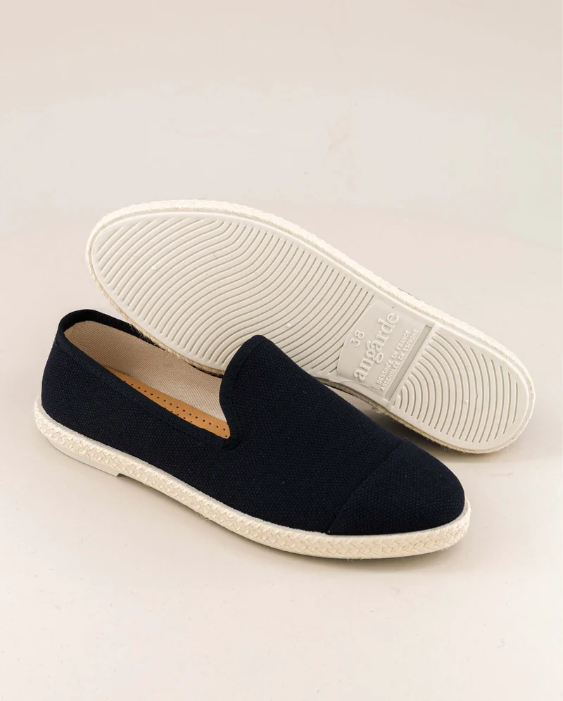 Espadrille homme Cenitz, coton recyclé marine