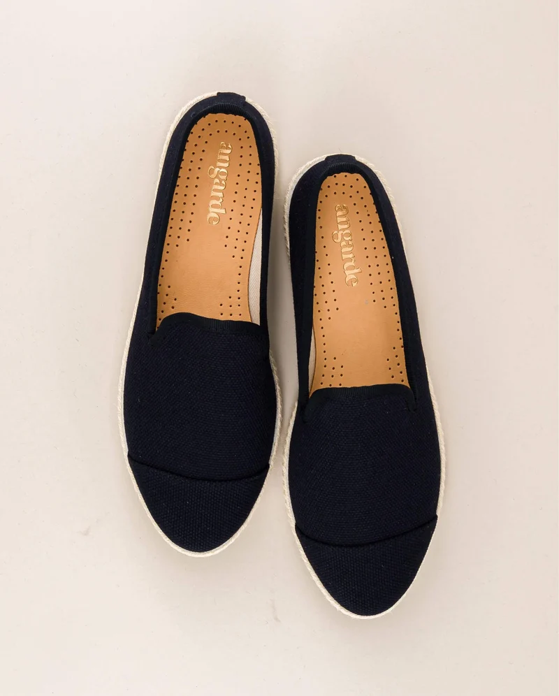 Espadrille homme Cenitz, coton recyclé marine