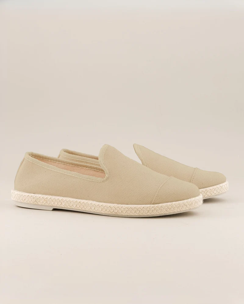 Espadrille homme Cenitz, coton recyclé beige
