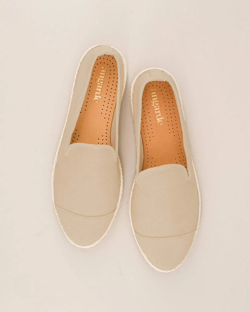 Espadrille homme Cenitz, coton recyclé beige