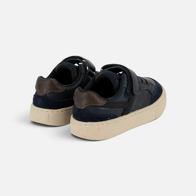 T&C 17 LACES - VELOURS-NAPPA - BLUE-CHOCOLAT