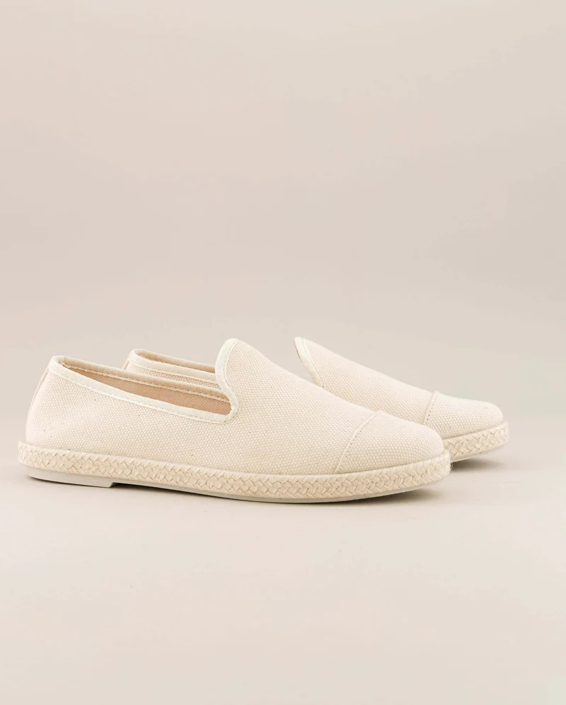 Espadrille homme Cenitz, coton recyclé ivoire
