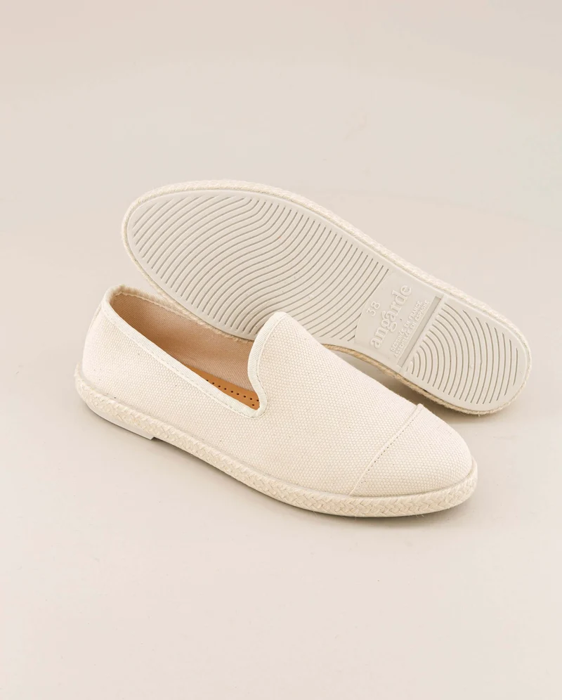 Espadrille homme Cenitz, coton recyclé ivoire