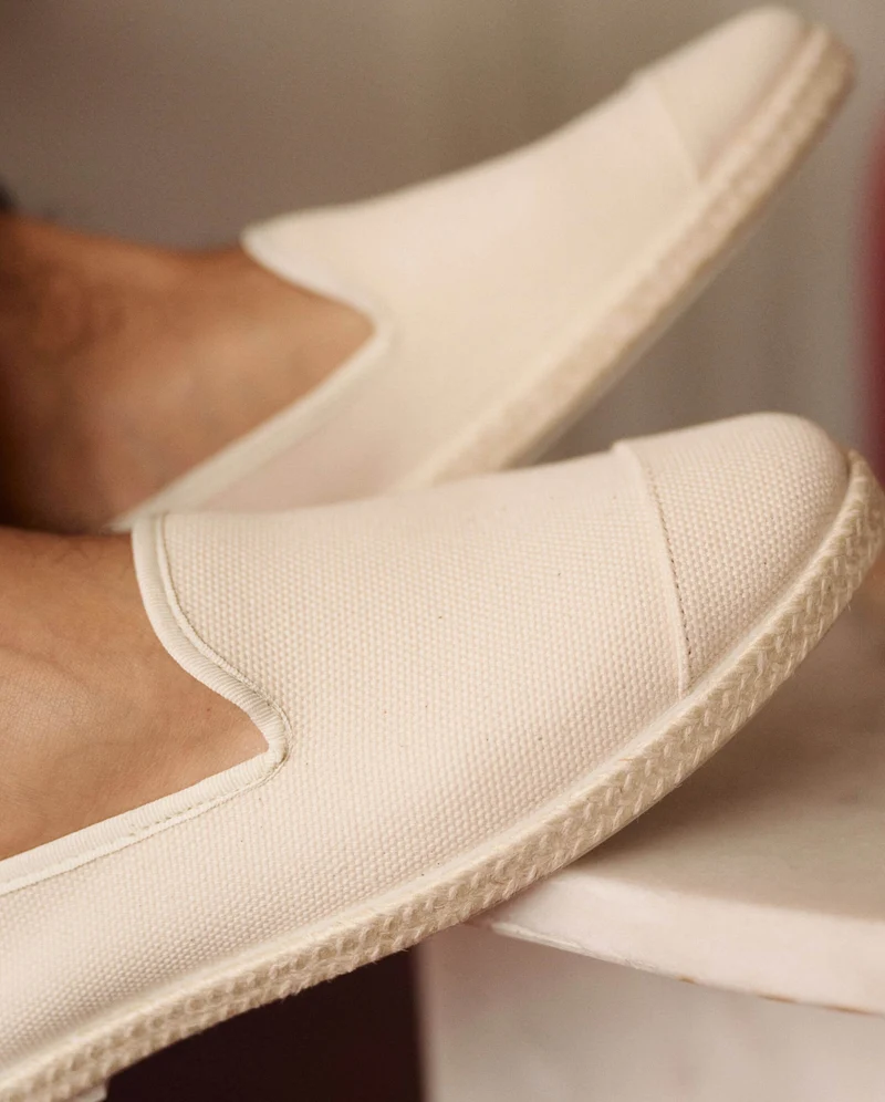 Espadrille homme Cenitz, coton recyclé ivoire