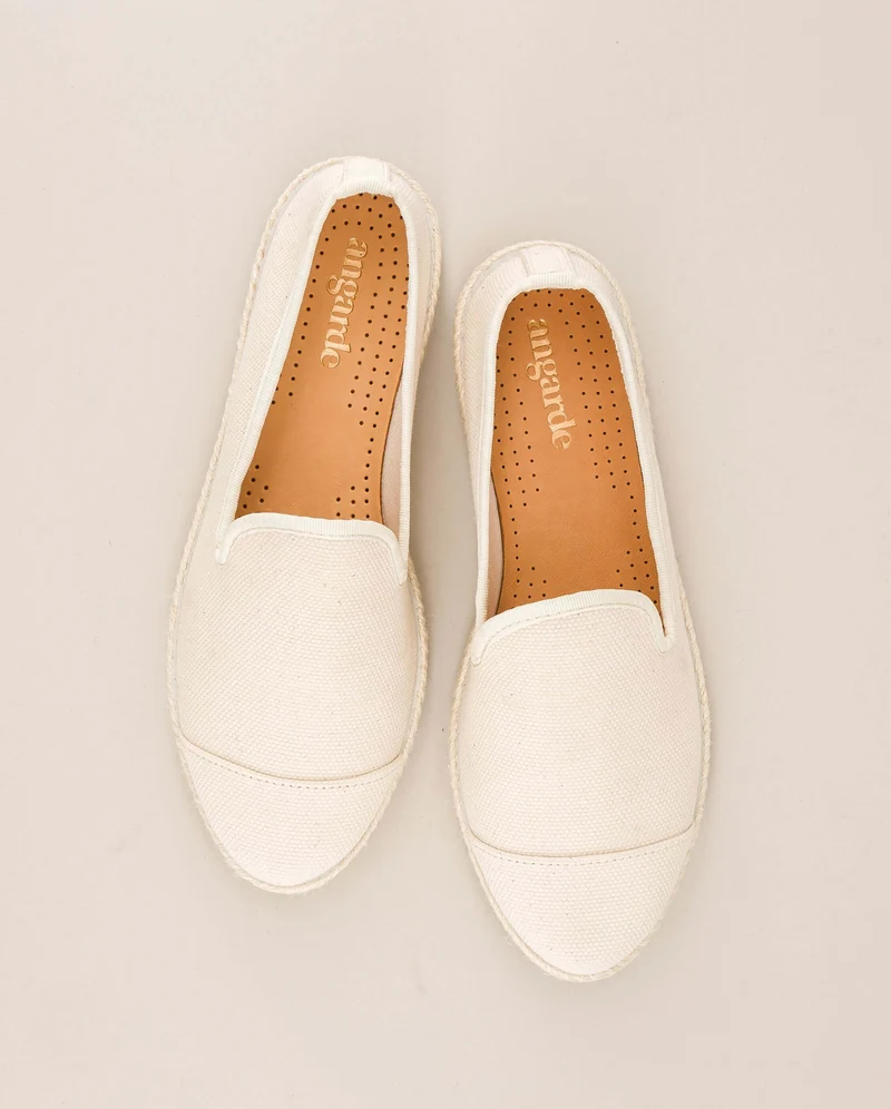 Espadrille homme Cenitz, coton recyclé ivoire