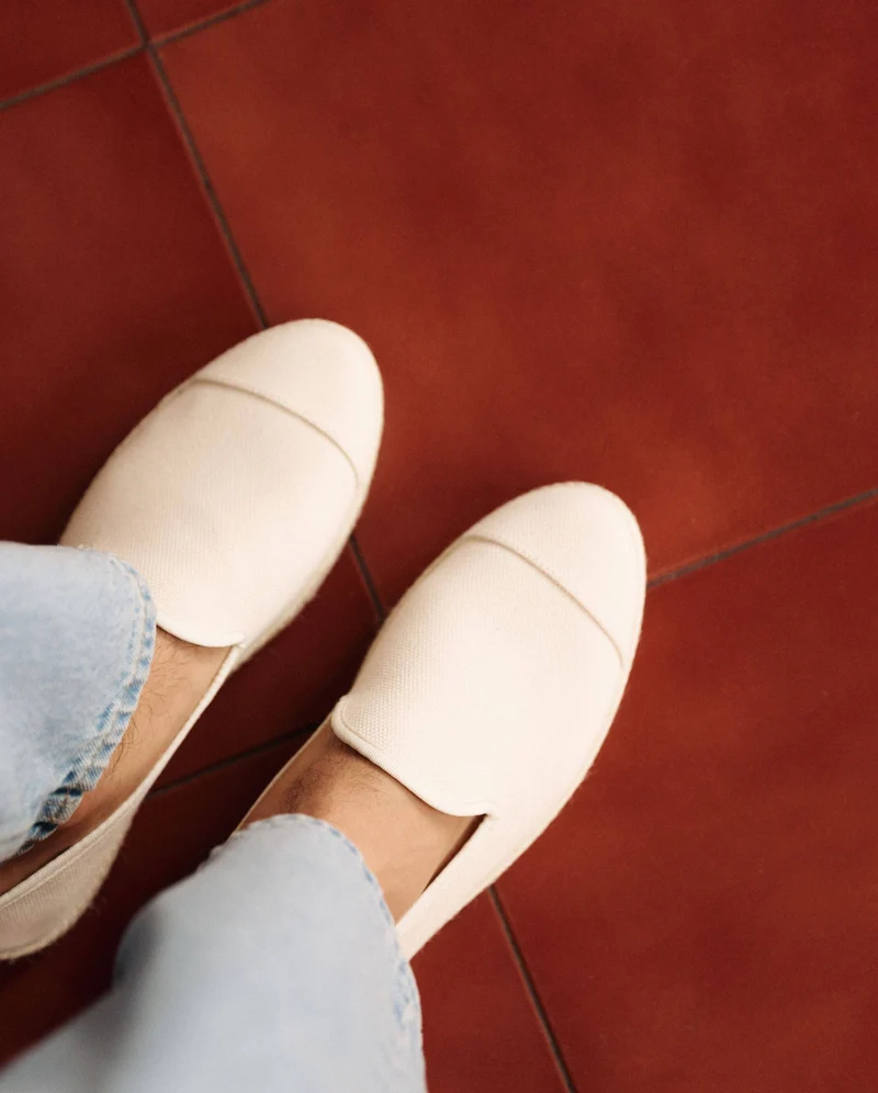 Espadrille homme Cenitz, coton recyclé ivoire
