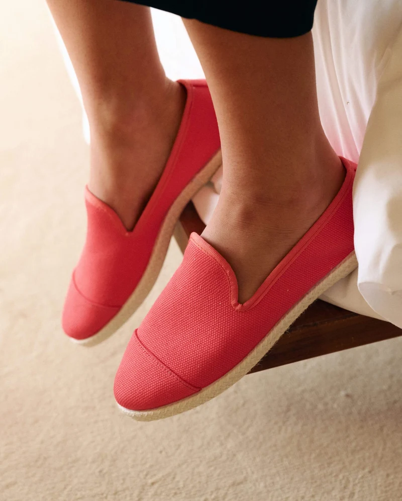 Espadrille femme Cenitz, coton recyclé hibiscus