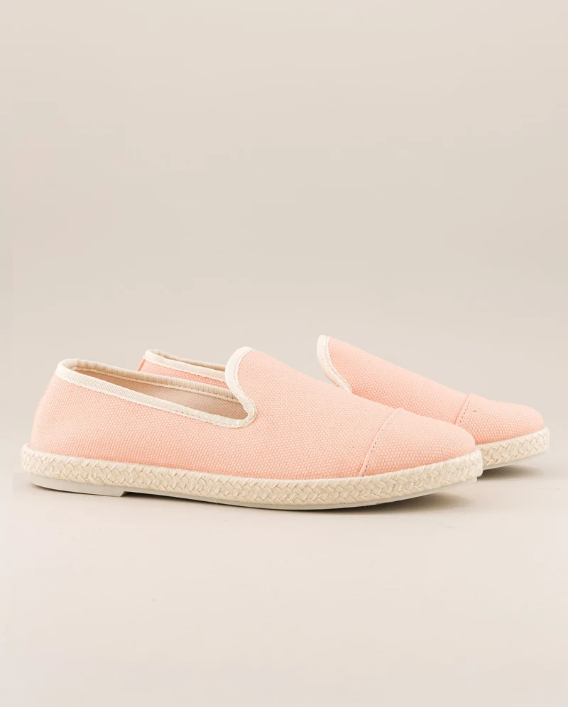 Espadrille femme Cenitz, coton recyclé nude