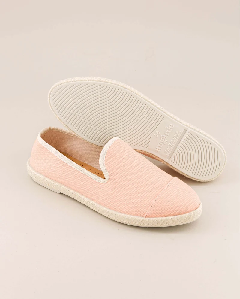 Espadrille femme Cenitz, coton recyclé nude
