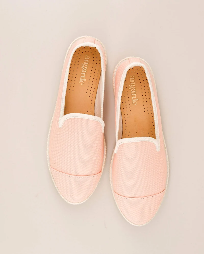 Espadrille femme Cenitz, coton recyclé nude