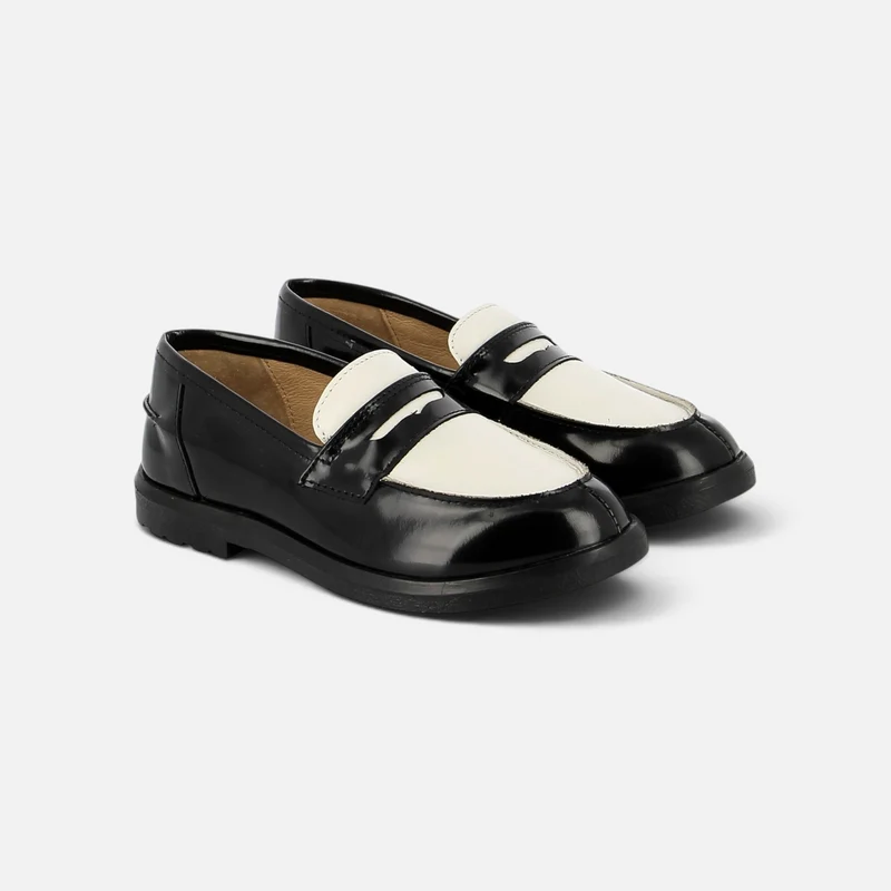 TC MOC - COLLEGE-NAPPA - NOIR-CREMA