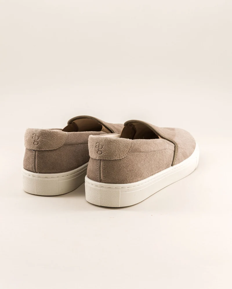 Basket slip-on homme Ellis, cuir suède gris