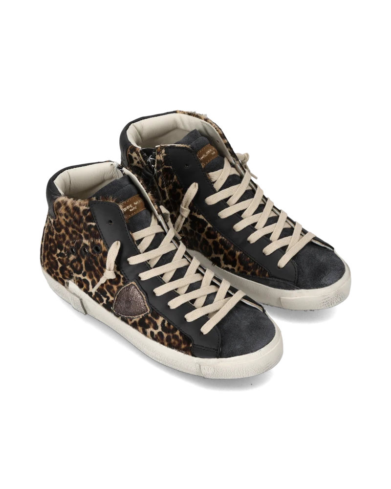 Sneakers Prsx High Women, Animal-Print Black