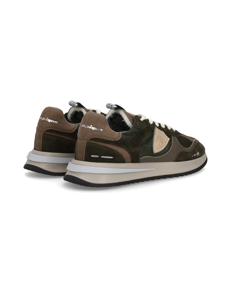 Sneakers Olympique Men, Mud Military Brown