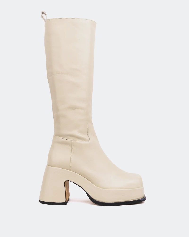 Valletta Off White Leather