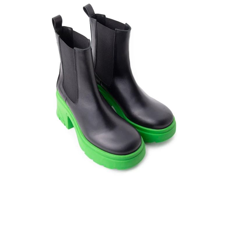Ramsy Black/Green Leather