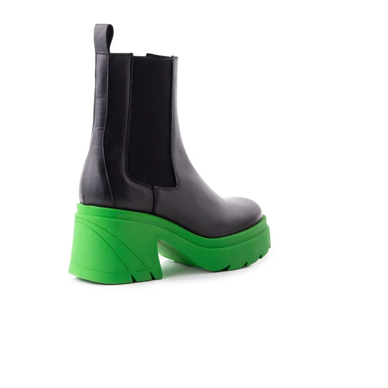 Ramsy Black/Green Leather