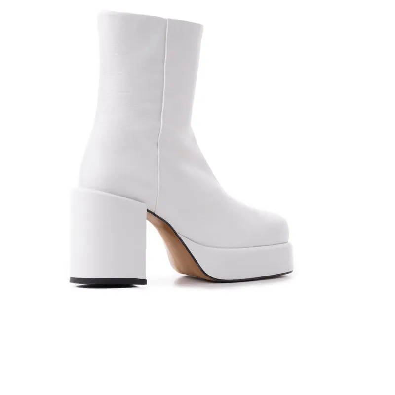 Palencia White Leather