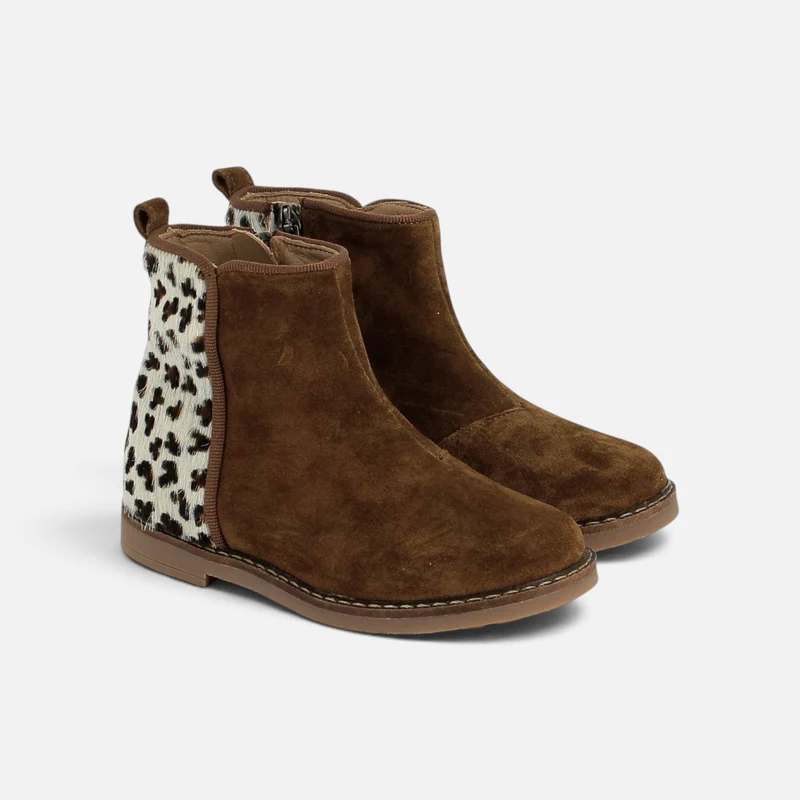 TRIP BACK - VELOURS-PONY - TABAC