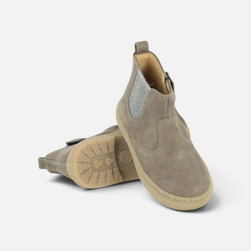 TRIX JOD ZIP - NUBUCK GRAINE - MARRON