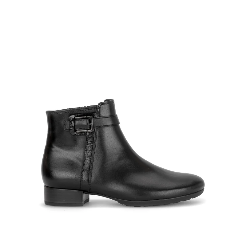 Bottines noires en cuir
