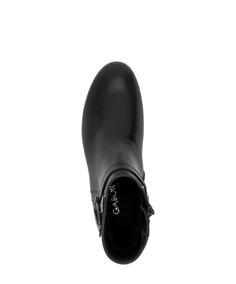 Bottines noires en cuir