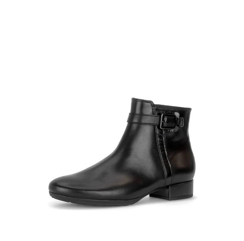 Bottines noires en cuir