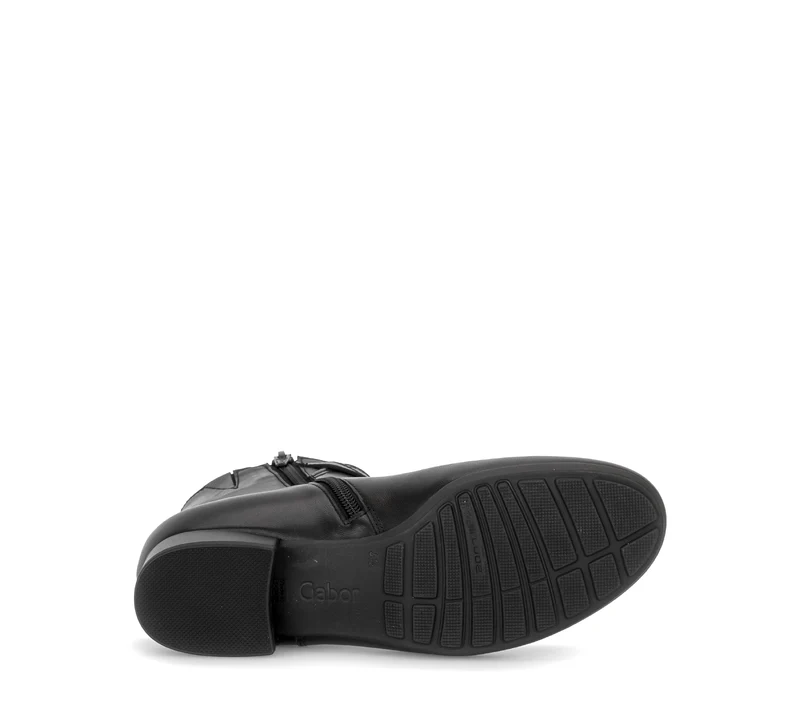 Bottines noires en cuir