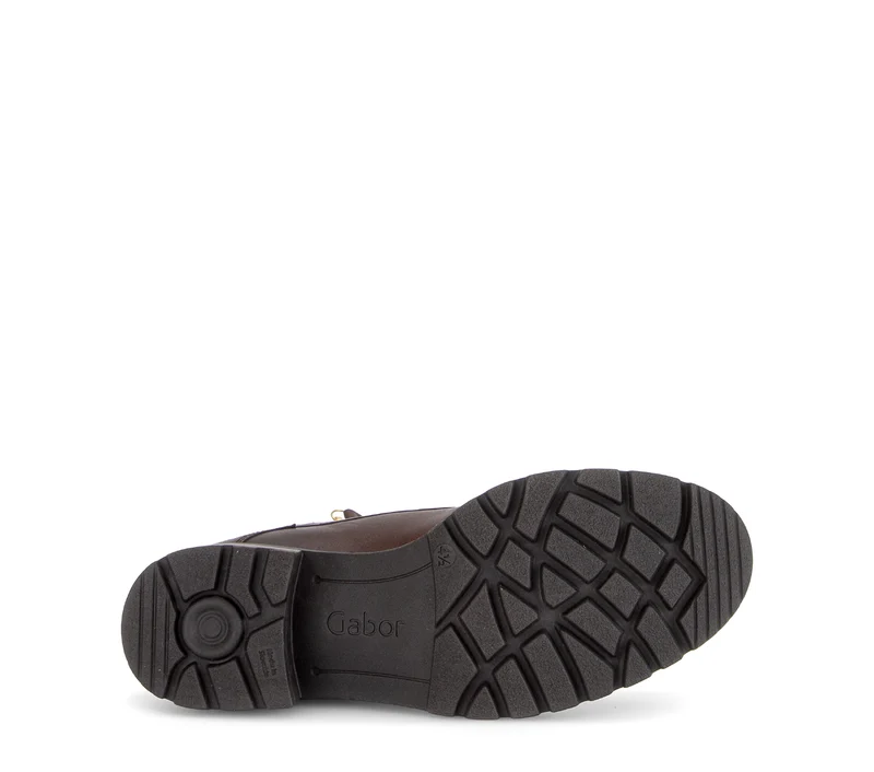 Bottines cognac en cuir lisse