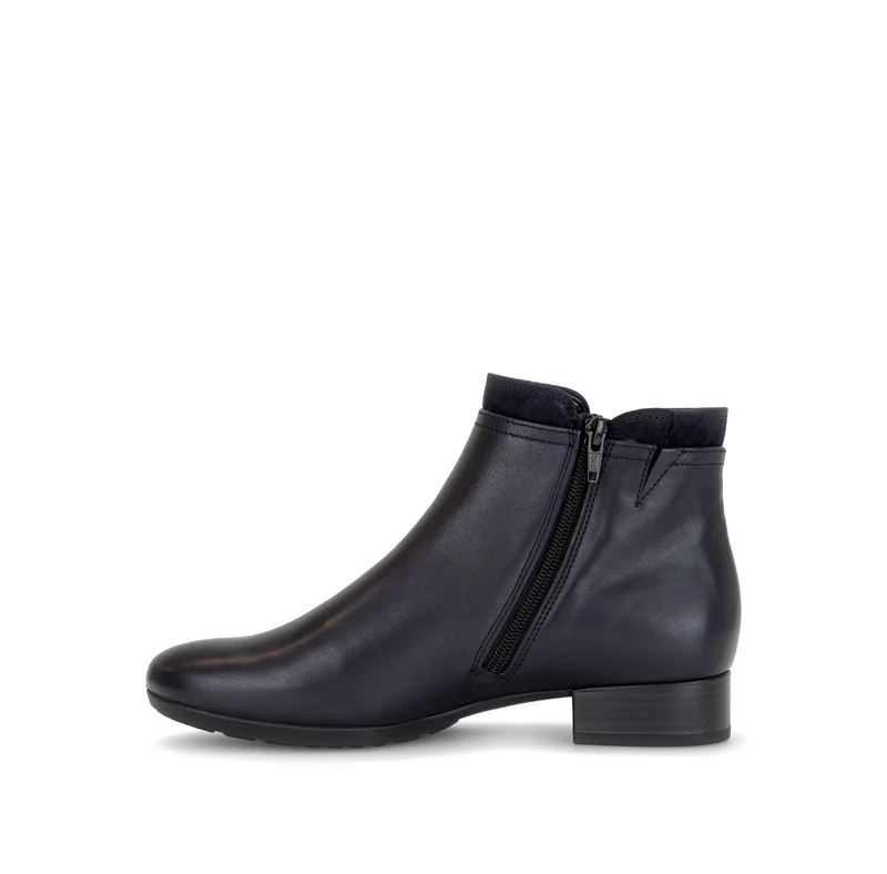 Bottines bleues en cuir
