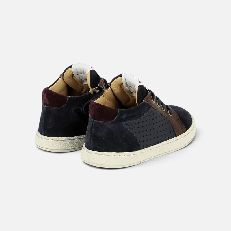 MOUSSE LACE PERFO - VELOURS-ALCE - NAVY-BROWN