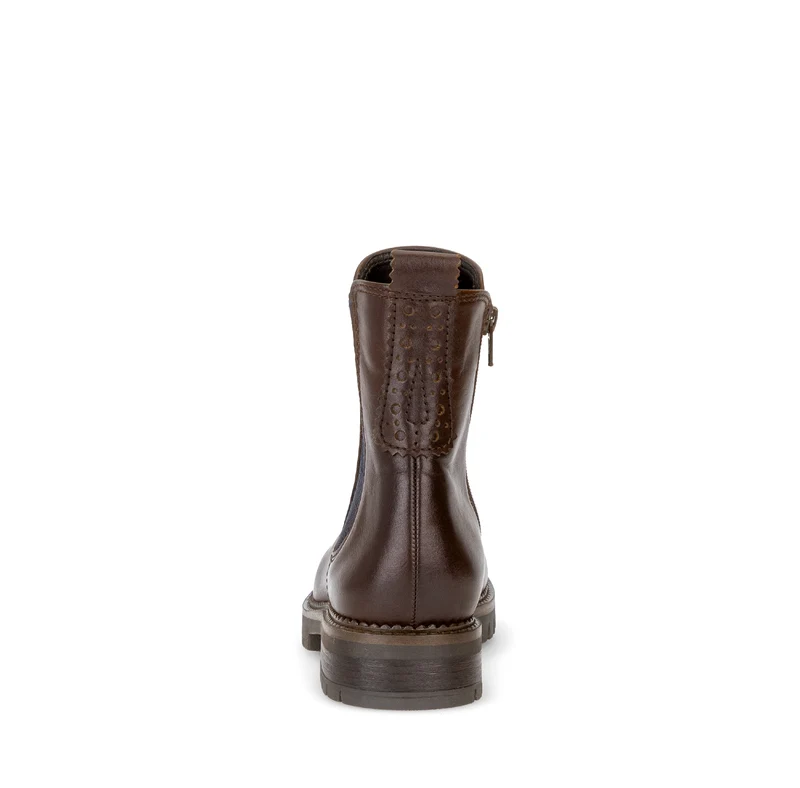 Bottines Chelsea cognac en cuir lisse
