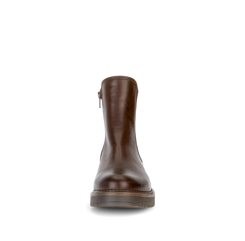 Bottines Chelsea cognac en cuir lisse