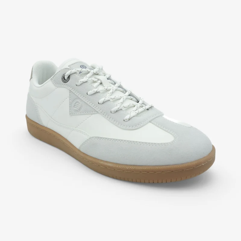 Sneakers bi-matière blanches London