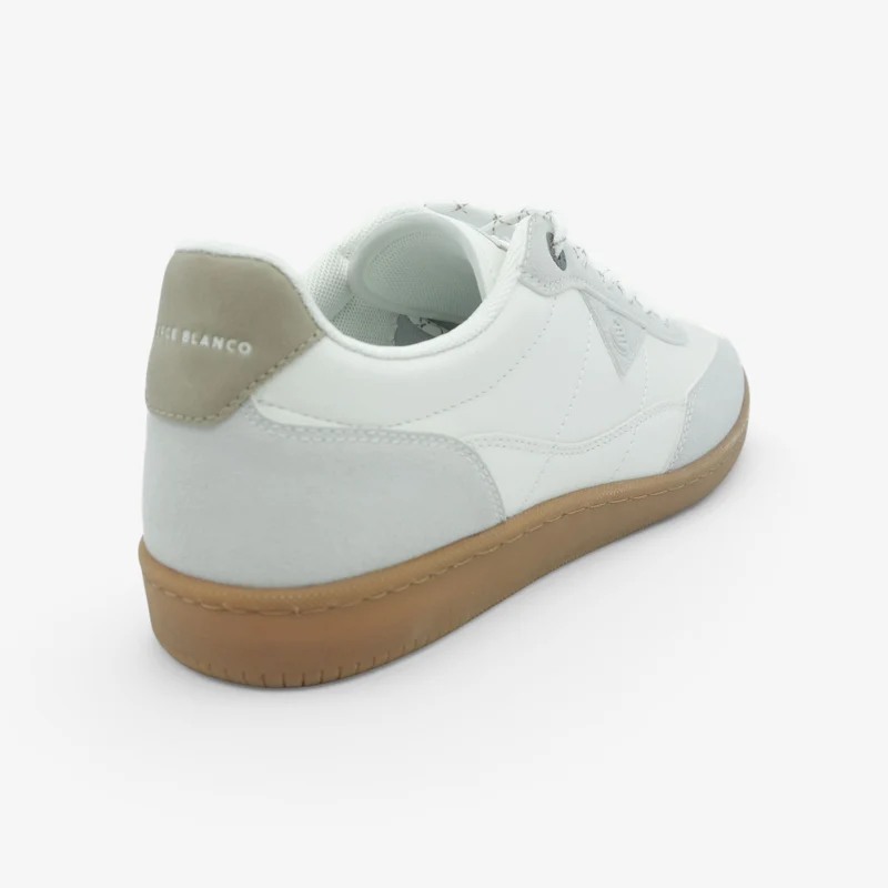 Sneakers bi-matière blanches London