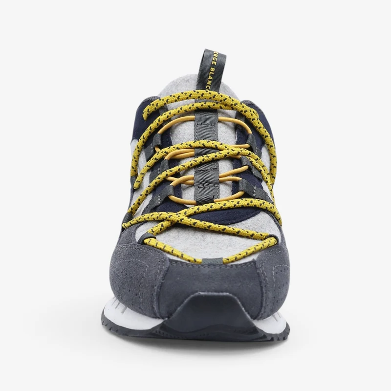 Sneakers Appolo lainage et suède gris