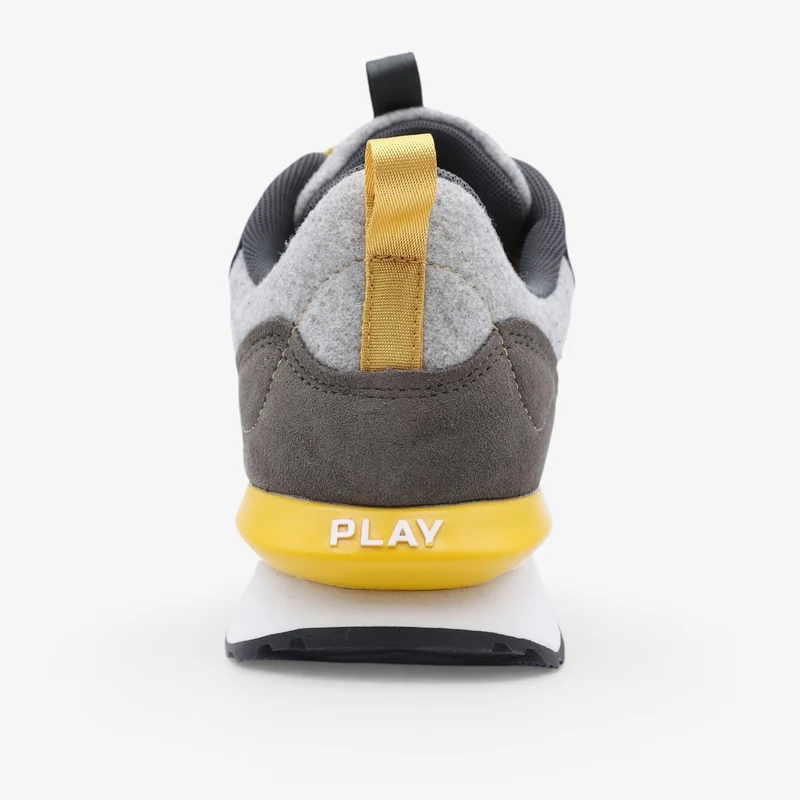 Sneakers Appolo lainage et suède gris