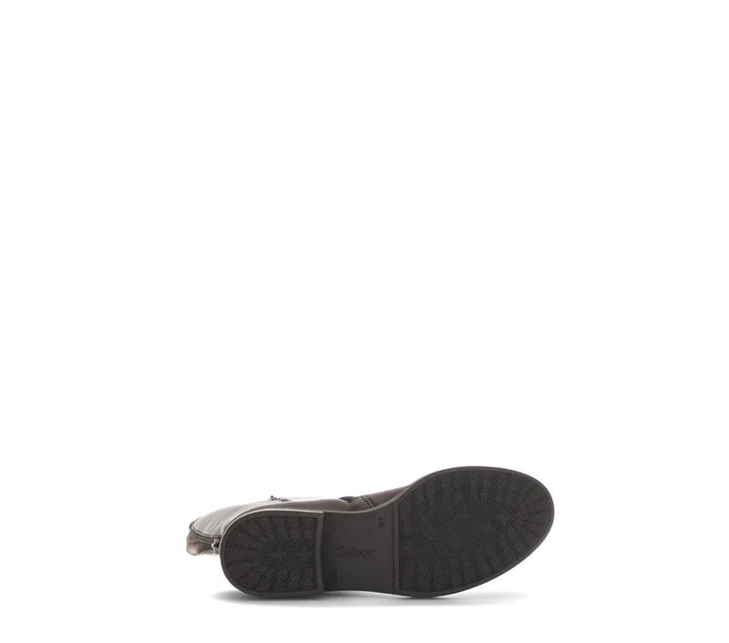 Bottes marron en cuir lisse